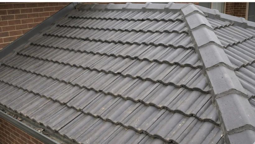 Close-up of clean red tiled roof